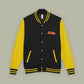 Paint Drip Letterman Jacket — Balveno Graphic Varsity Jacket
