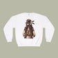 Baliveno Feathered Girl Crewneck Sweatshirt