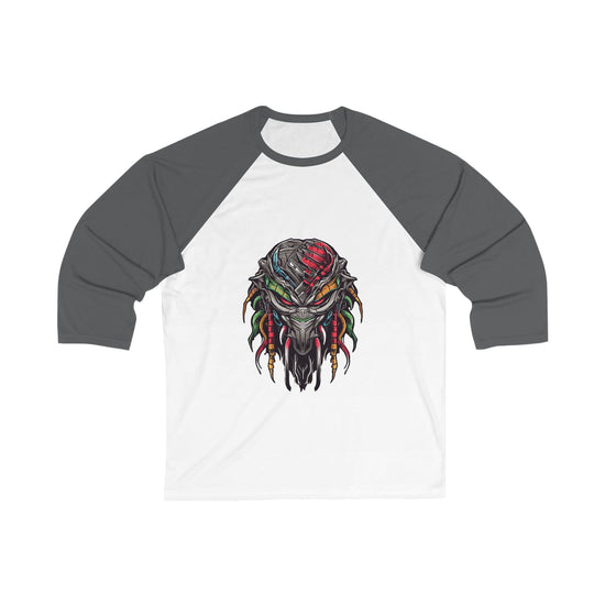 Baseball Tee — Colorful Tribal Predator Graphic & &