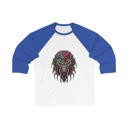 Baseball Tee — Colorful Tribal Predator Graphic & &