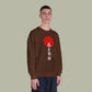 Asian Brushstroke Crewneck Sweatshirt