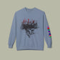 Baliveno Cityscape Crewneck Sweatshirt — Urban Gothic Graphic Pullover