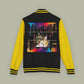Paint Drip Letterman Jacket — Balveno Graphic Varsity Jacket