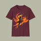 Phoenix Dance T‑Shirt — Fiery Silhouette Graphic Tee
