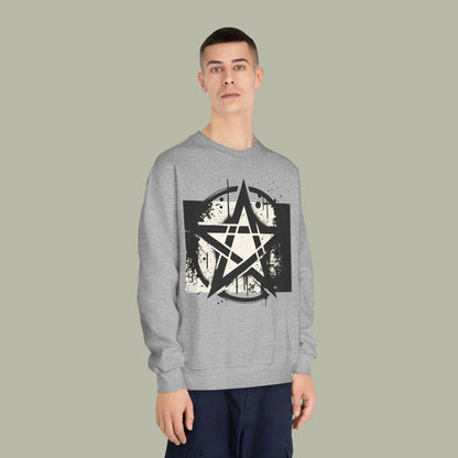 Vintage Pentagram Rock Nation Mentality Unisex Crewneck Sweatshirt — Retro &