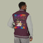 Paint Drip Letterman Jacket — Balveno Graphic Varsity Jacket