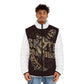 Puffer Jacket - Retro Skull Skateboarder Graphic