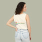 Sunflower "Be Happy" Tank Top — Floral Summer Casual Tank Top