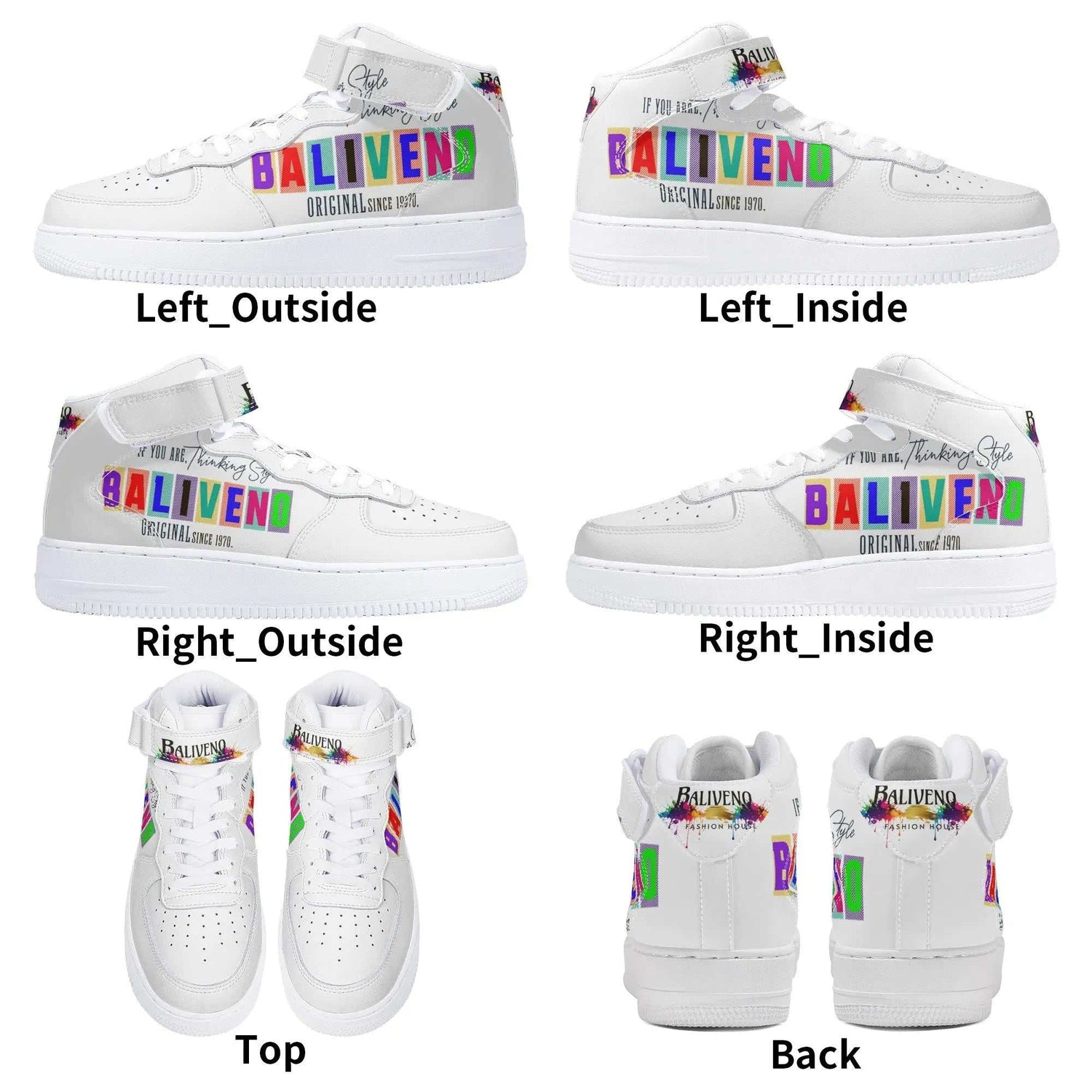 Baliveno UnisexBaliveno Unisex High Top luxury Leather SneakersIntroducing BALIVENO Unisex High Top Leather Sneakers - the epitome of style, comfort, and sustainability. Crafted with utmost precision and designed to cater to the[Bal]