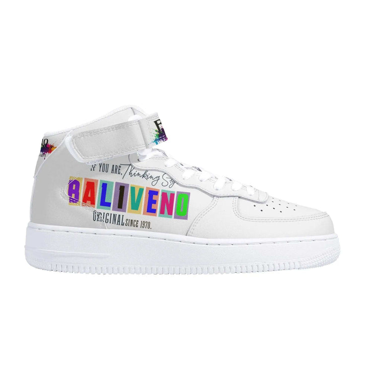 Baliveno UnisexBaliveno Unisex High Top Leather Sneakers* Custom all-over printed shoes with lace-up and velcro closure construction for a snug fit.* Made of high-quality eco-friendly PU upper to keep your shoes clean, wa[Bal]