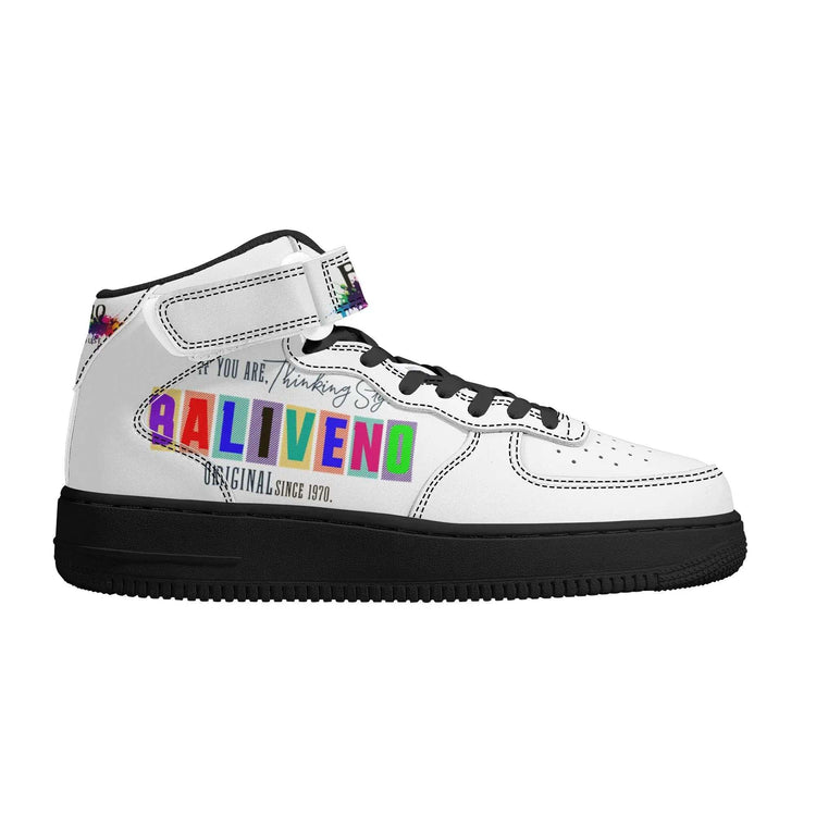 Baliveno UnisexBaliveno Unisex High Top Leather Sneakers* Custom all-over printed shoes with lace-up and velcro closure construction for a snug fit.* Made of high-quality eco-friendly PU upper to keep your shoes clean, wa[Bal]
