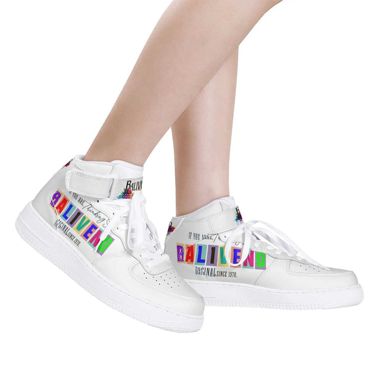 Baliveno UnisexBaliveno Unisex High Top Leather Sneakers* Custom all-over printed shoes with lace-up and velcro closure construction for a snug fit.* Made of high-quality eco-friendly PU upper to keep your shoes clean, wa[Bal]