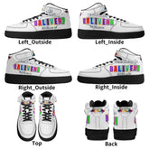Baliveno UnisexBaliveno Unisex High Top Leather Sneakers* Custom all-over printed shoes with lace-up and velcro closure construction for a snug fit.* Made of high-quality eco-friendly PU upper to keep your shoes clean, wa[Bal]