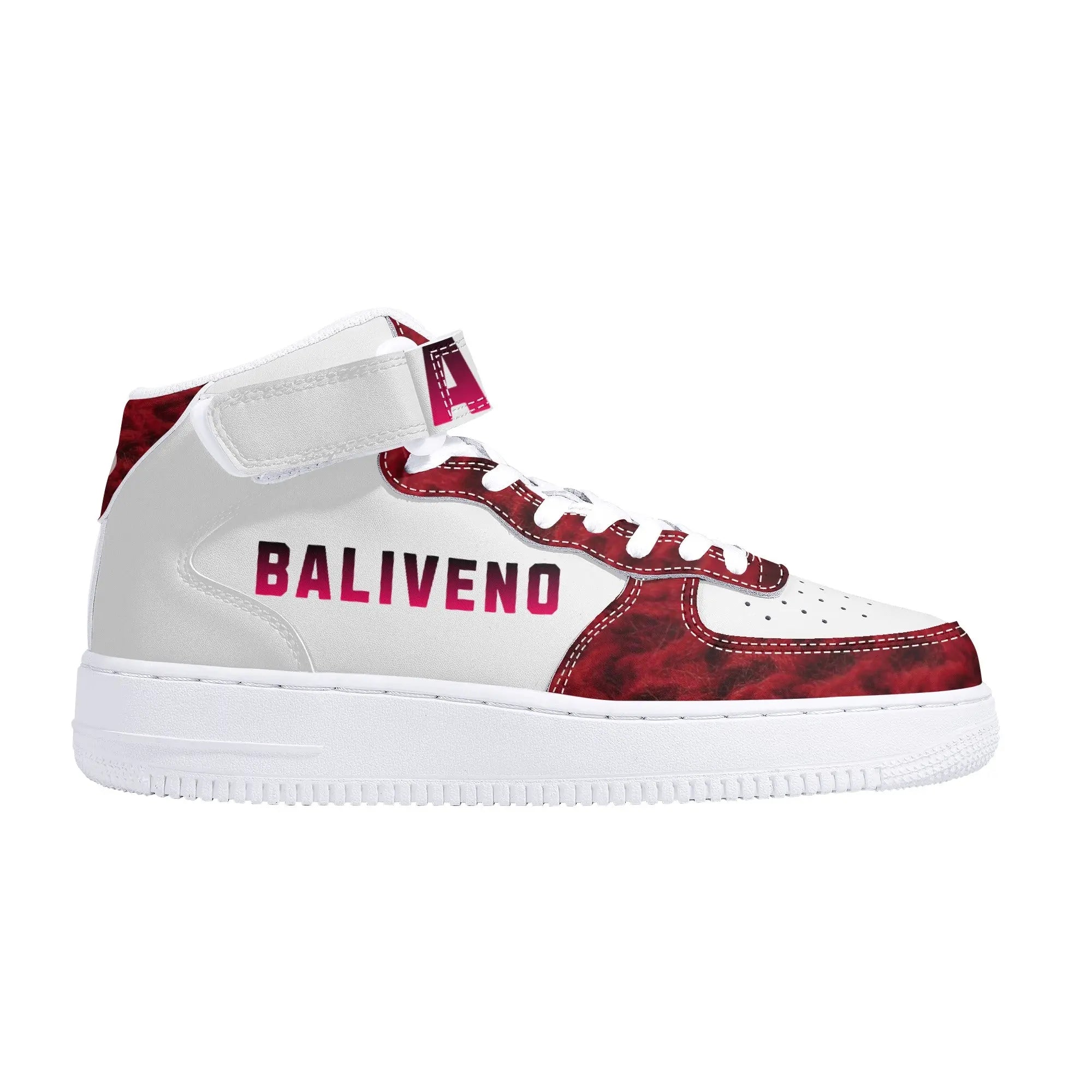 Baliveno Mens High Top Leather Sneakers - BALIVENO