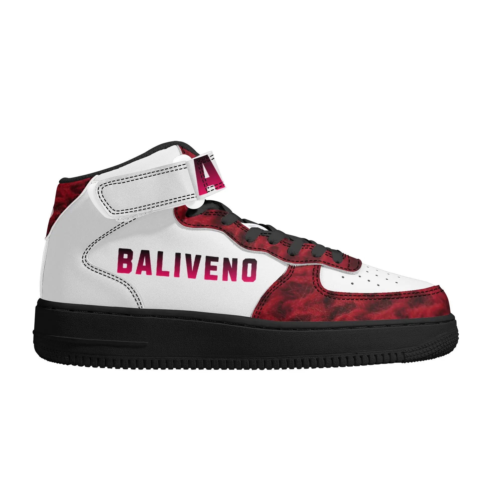 Baliveno Mens High Top Leather Sneakers - BALIVENO