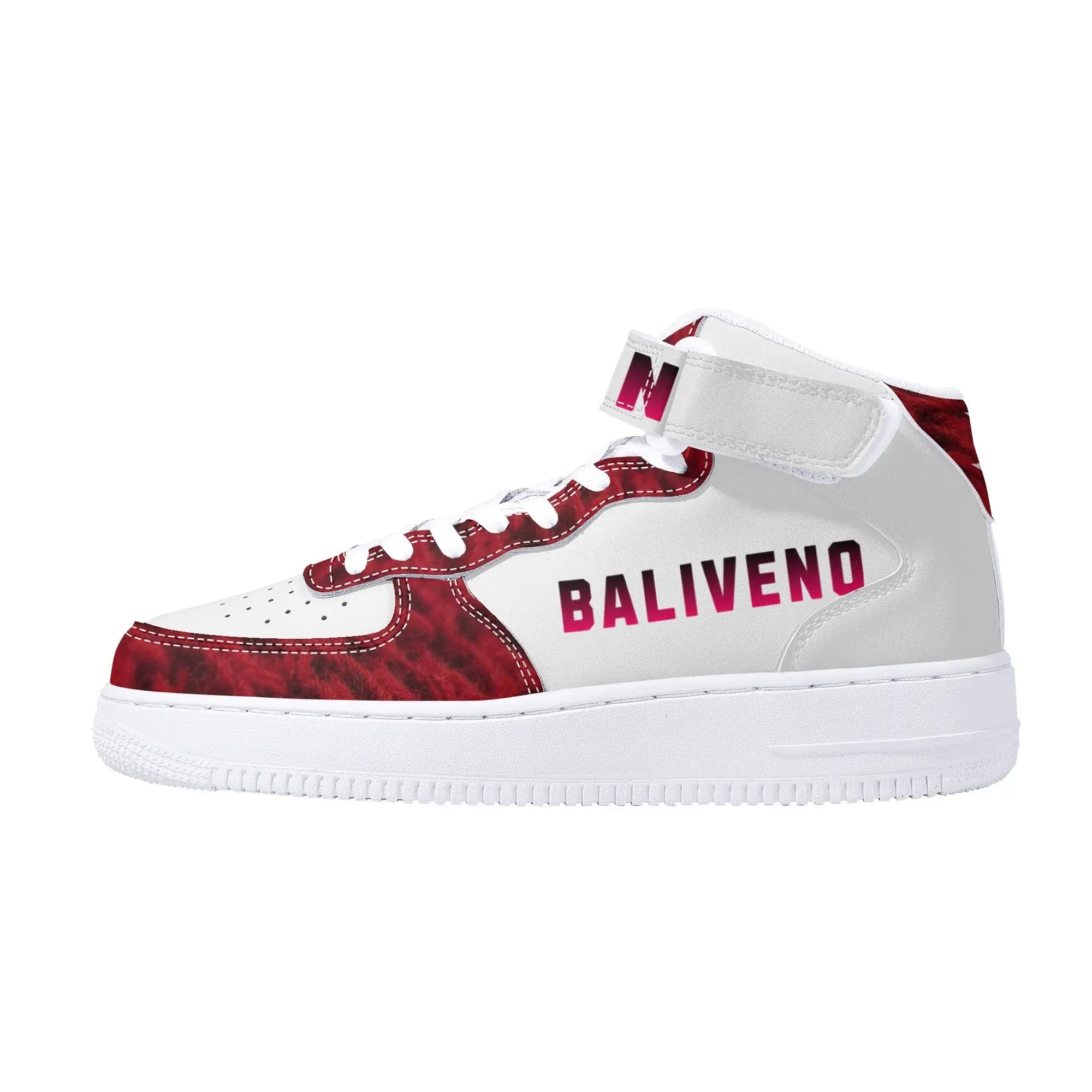 Baliveno Mens High Top Leather Sneakers - BALIVENO