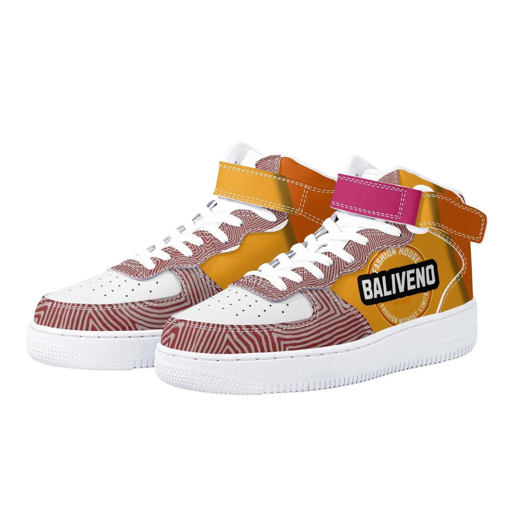 Baliveno MensBaliveno Mens High Top Leather Sneakers limited EditionElevate your footwear game with the Baliveno Men's High Top Leather Sneakers, a harmonious blend of style, comfort, and eco-conscious craftsmanship.
These custom all[Bal]