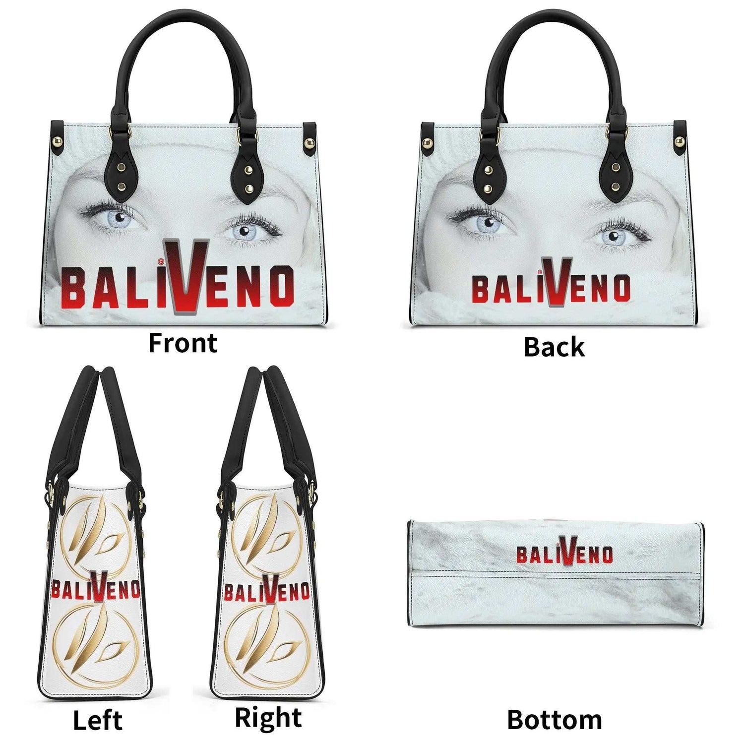 Baliveno Luxury leather HandbagBaliveno Luxury leather HandbagCrafted with quality vegan PU leather, this printed tote boasts a structured silhouette with dual top handles for a balanced, hands-free carry. A top zipper closure [Bal]