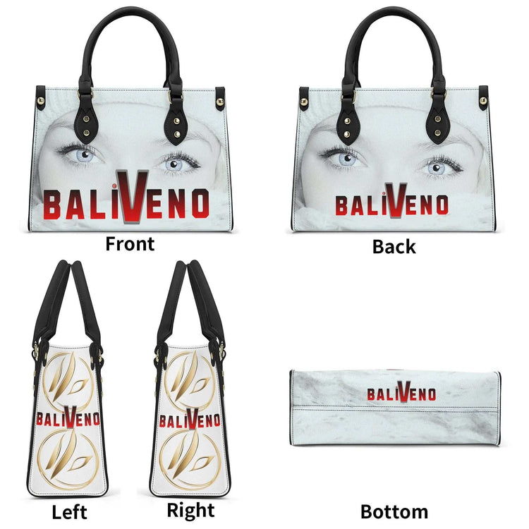 Baliveno Luxury leather HandbagBaliveno Luxury leather HandbagCrafted with quality vegan PU leather, this printed tote boasts a structured silhouette with dual top handles for a balanced, hands-free carry. A top zipper closure [Bal]
