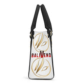 Baliveno Luxury leather HandbagBaliveno Luxury leather HandbagCrafted with quality vegan PU leather, this printed tote boasts a structured silhouette with dual top handles for a balanced, hands-free carry. A top zipper closure [Bal]