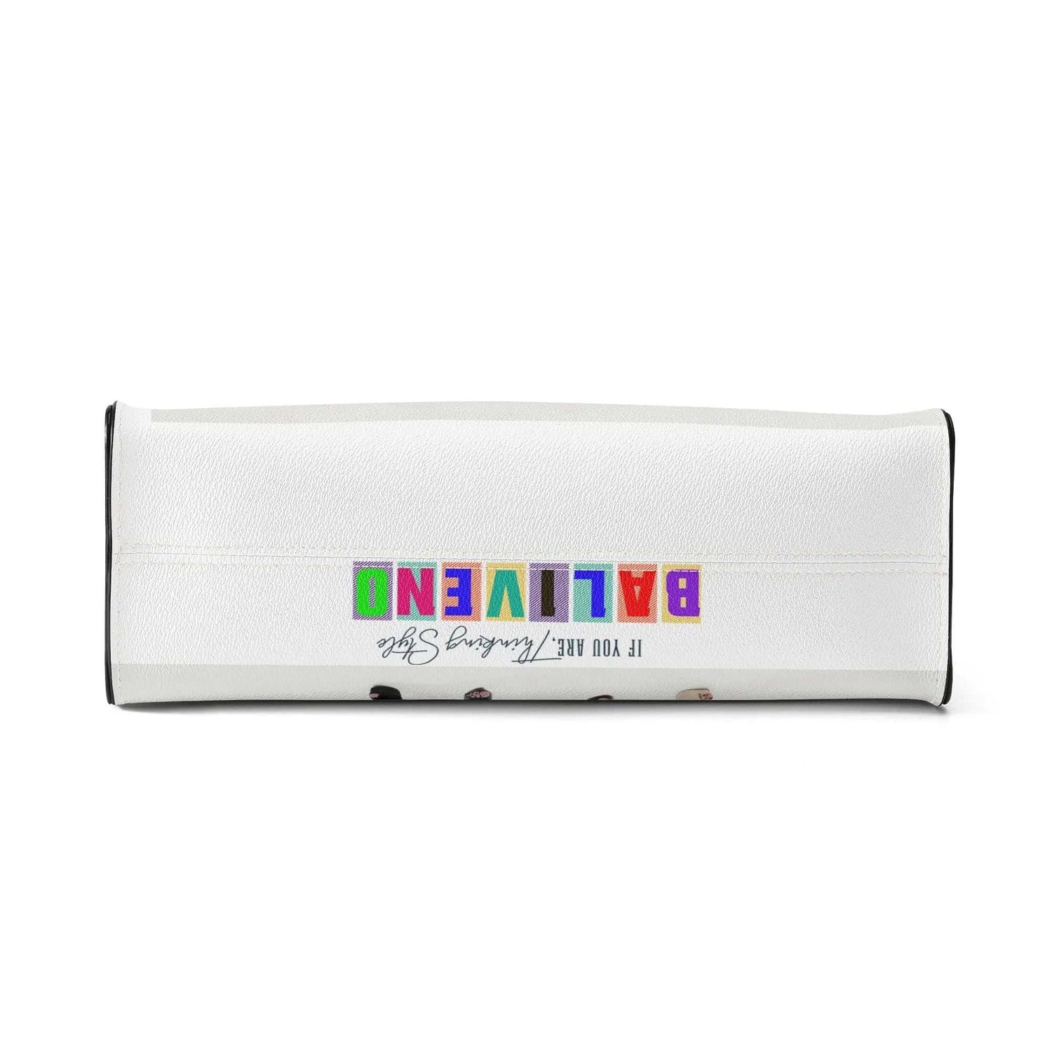 Baliveno Luxury leather HandbagBaliveno Luxury leather HandbagCrafted with quality vegan PU leather, this printed tote boasts a structured silhouette with dual top handles for a balanced, hands-free carry. A top zipper closure [Bal]