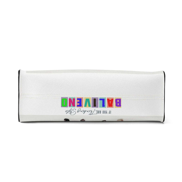 Baliveno Luxury leather HandbagBaliveno Luxury leather HandbagCrafted with quality vegan PU leather, this printed tote boasts a structured silhouette with dual top handles for a balanced, hands-free carry. A top zipper closure [Bal]