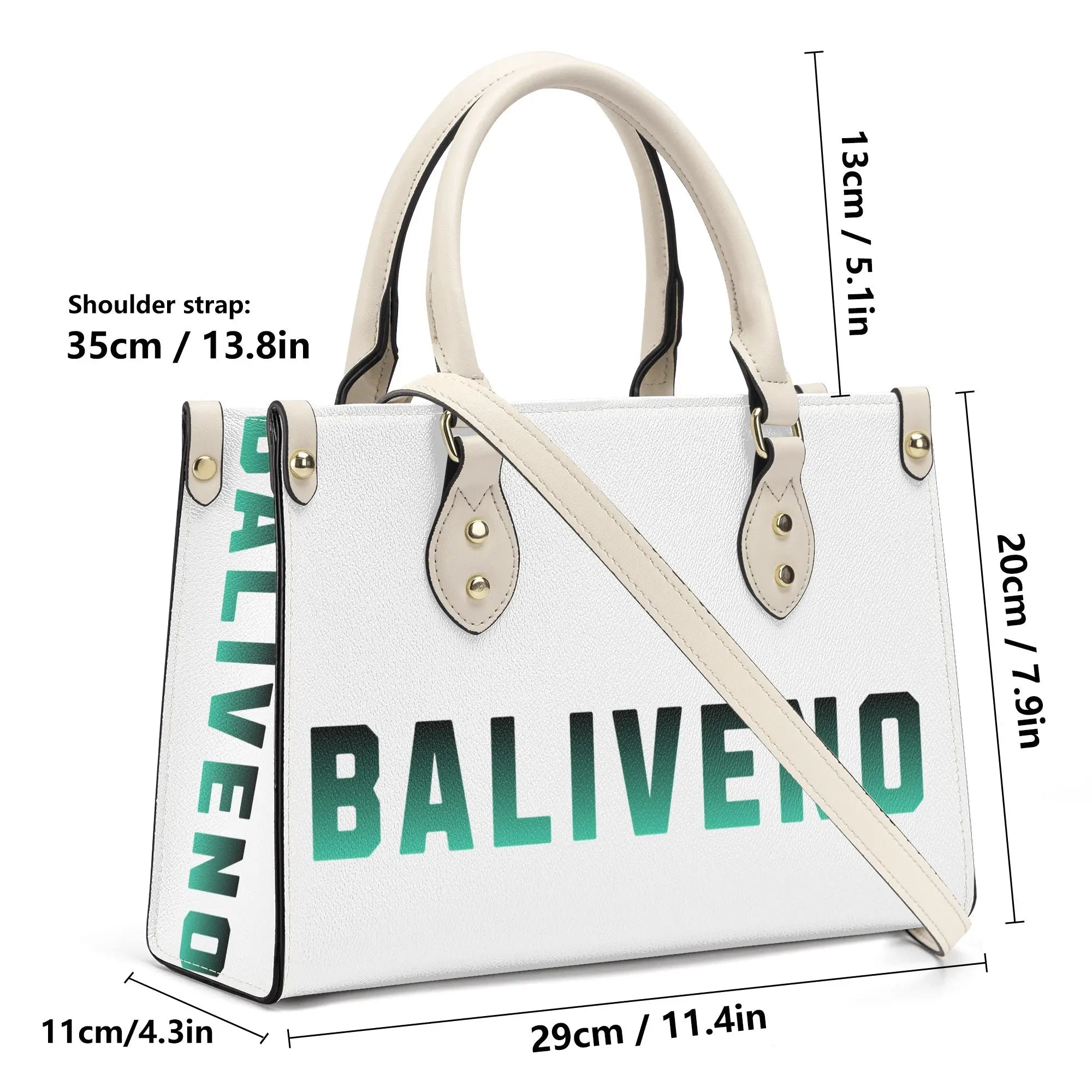 Baliveno Luxury leather Handbag With Shoulder Strap. - BALIVENO