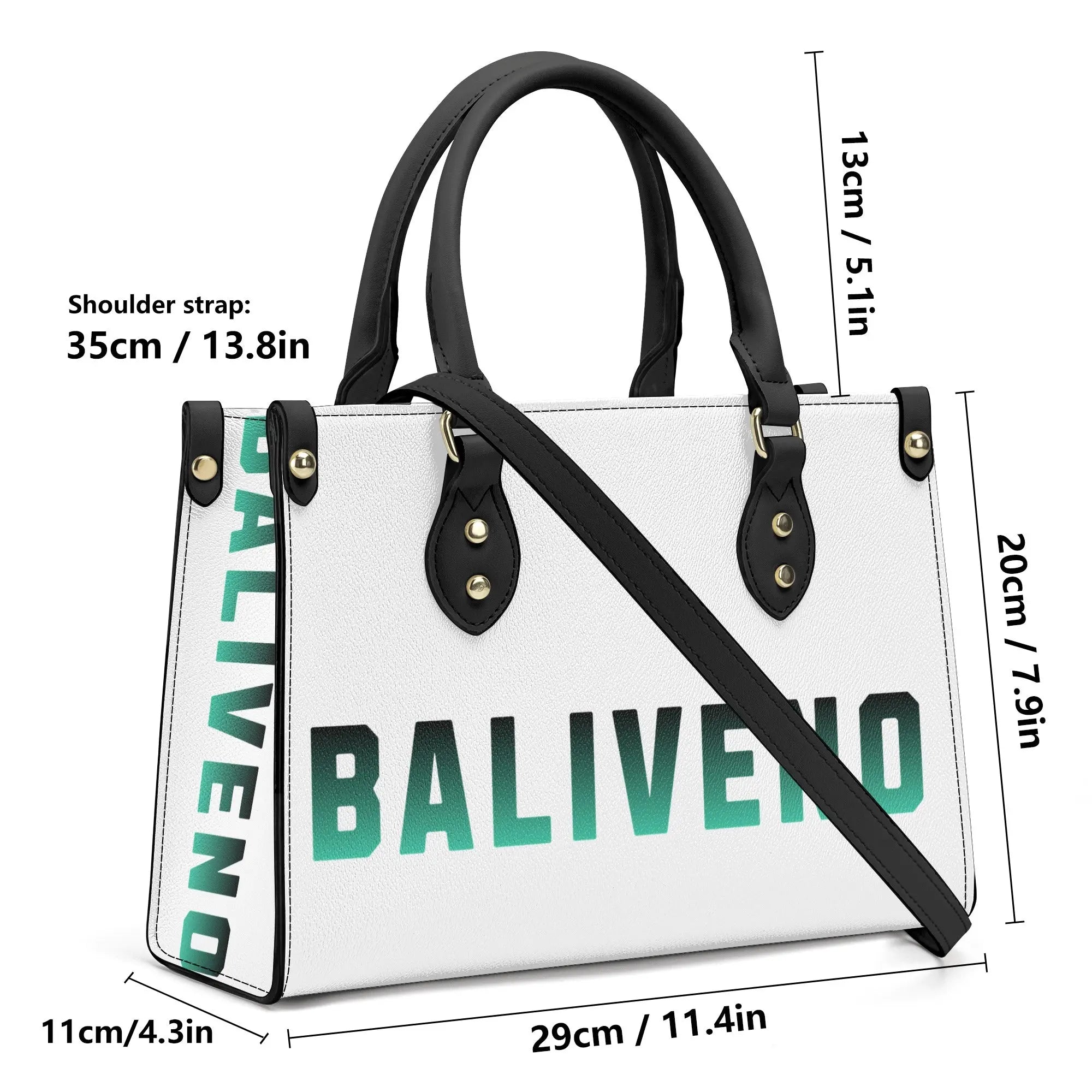 Baliveno Luxury leather Handbag With Shoulder Strap. - BALIVENO