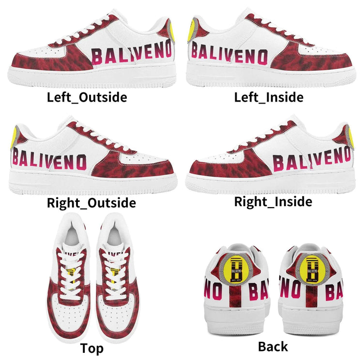 Baliveno Low Top Luxury Leather Sport SneakersBaliveno Low Top Luxury Leather Sport Sneakers* Custom all-over printed shoes with a low top and lace-up closure construction for a snug fit.* Made of high-quality eco-friendly PU upper to keep your shoes clean,[Bal]