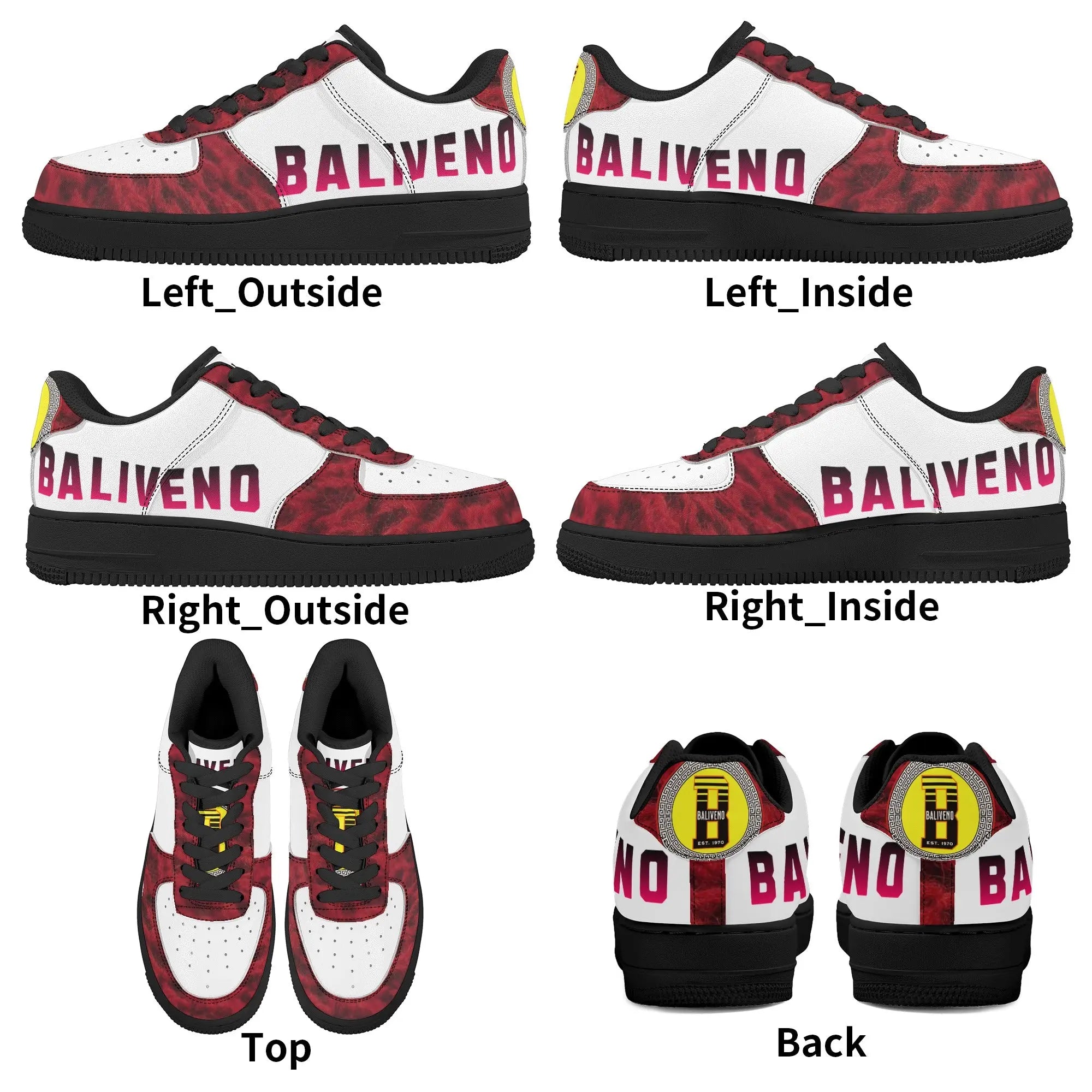 Baliveno Low Top Luxury Leather Sport Sneakers - BALIVENO