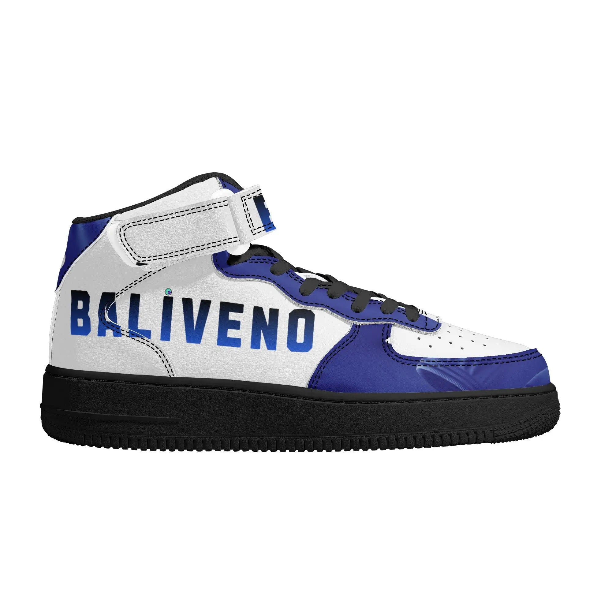 Baliveno Mens luxury High Top Leather Sneakers - BALIVENO