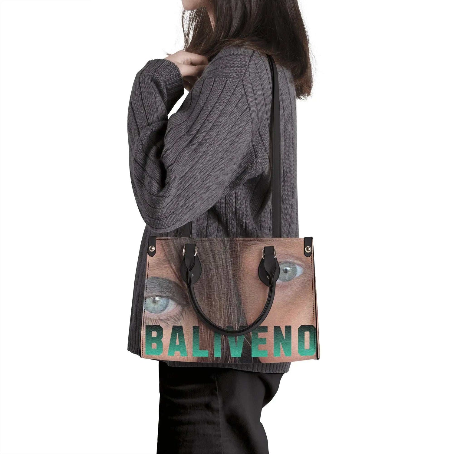 Baliveno Luxury leather Handbag With Shoulder Strap.Baliveno Luxury leather Handbag With Shoulder Strap.Crafted with quality vegan PU leather, this printed tote boasts a structured silhouette with dual top handles for a balanced, hands-free carry. A top zipper closure [Bal]