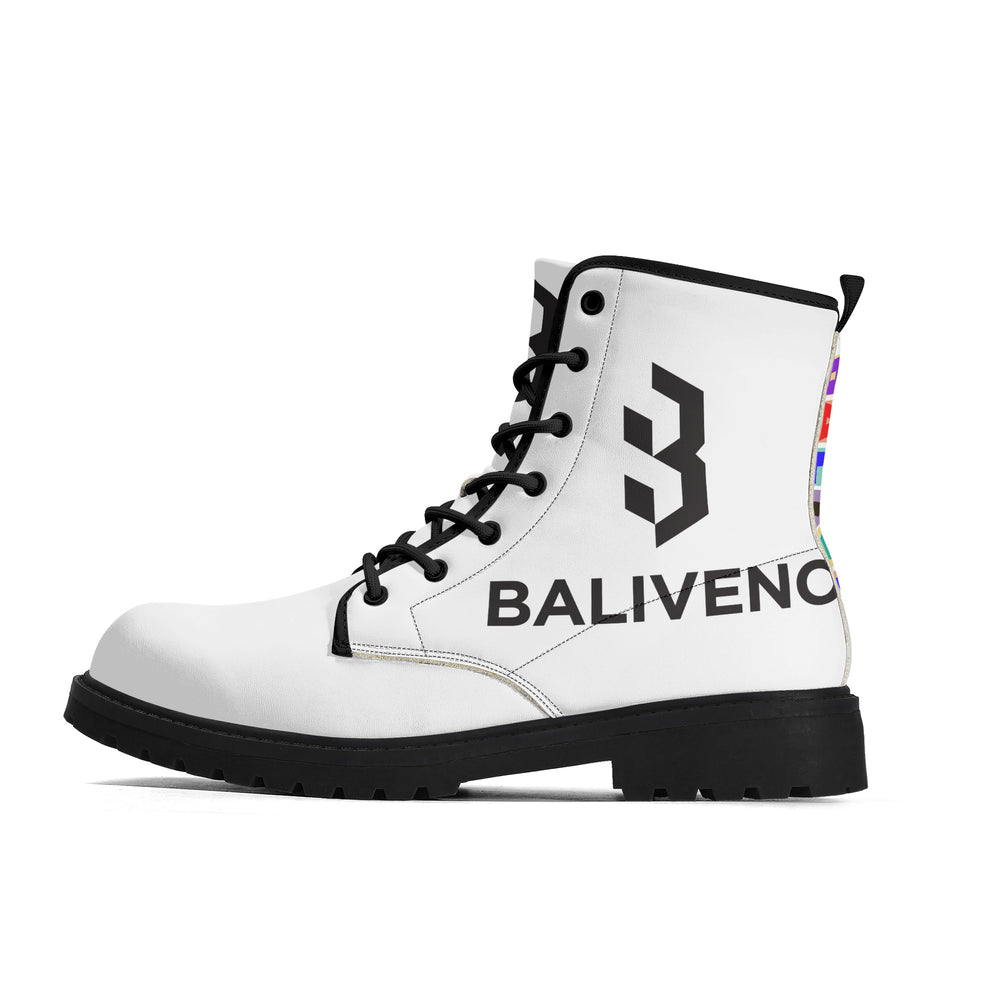 Baliveno Mens Upgraded Black Out sole Leather Boots - BALIVENO