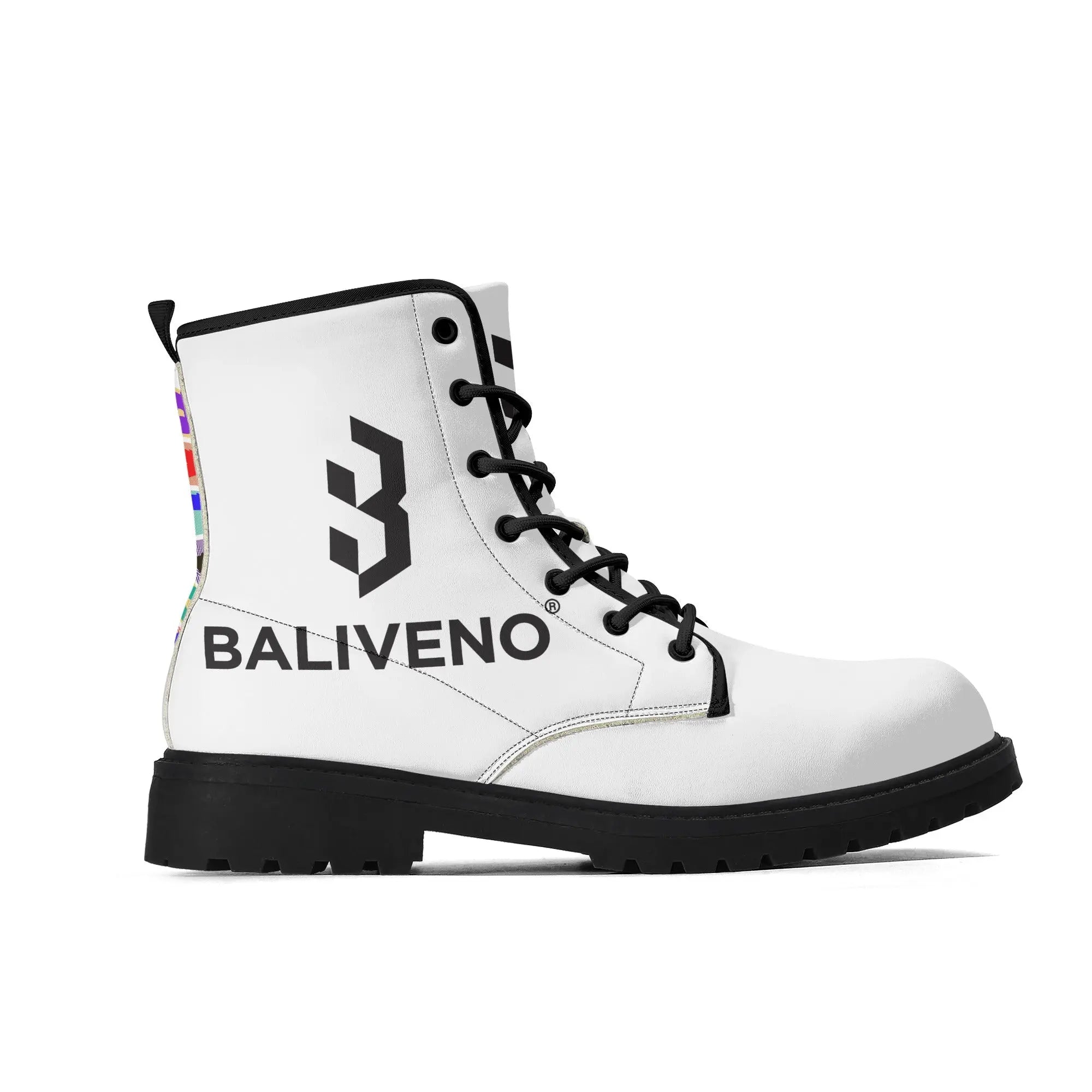 Baliveno Mens Upgraded Black Out sole Leather Boots - BALIVENO