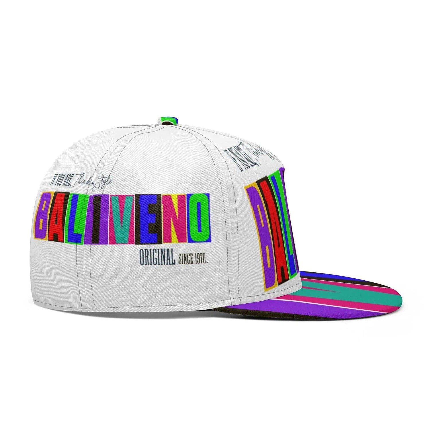 Baliveno All Over Printing Classic Snap backs capBaliveno All Over Printing Classic Snap backs capMake a bold statement with the trendy Baliveno All Over Print Snapback Hat. This fashionable casual baseball cap features an eye-catching allover printed design on h[Bal]