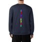 Baliveno unisex cotton sweatshirt with front and back print, featuring vibrant and unique designs on the back.