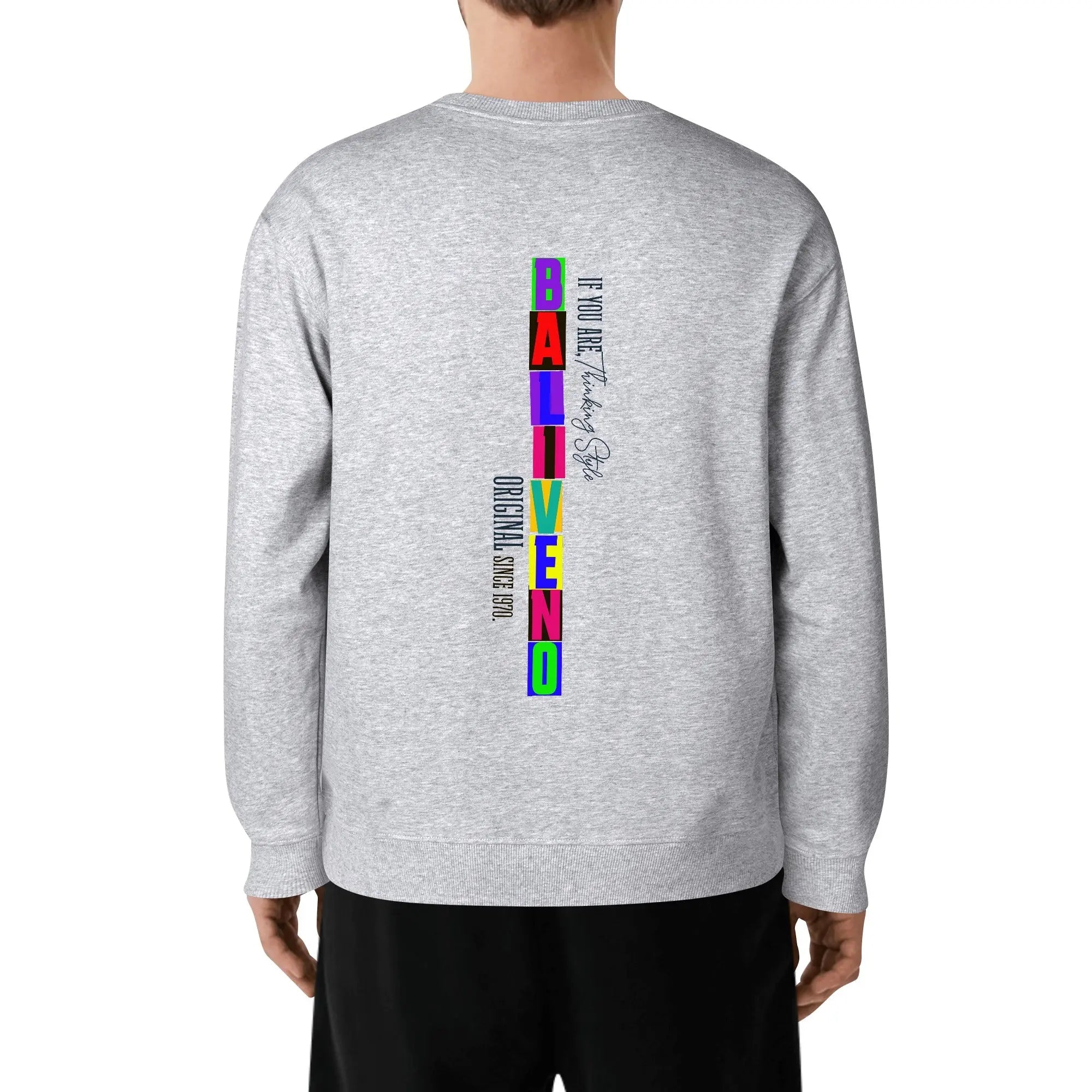 Baliveno Front & Back Printing Unisex Cotton Sweatshirt for all luxury  fashion enthusiast. - BALIVENO