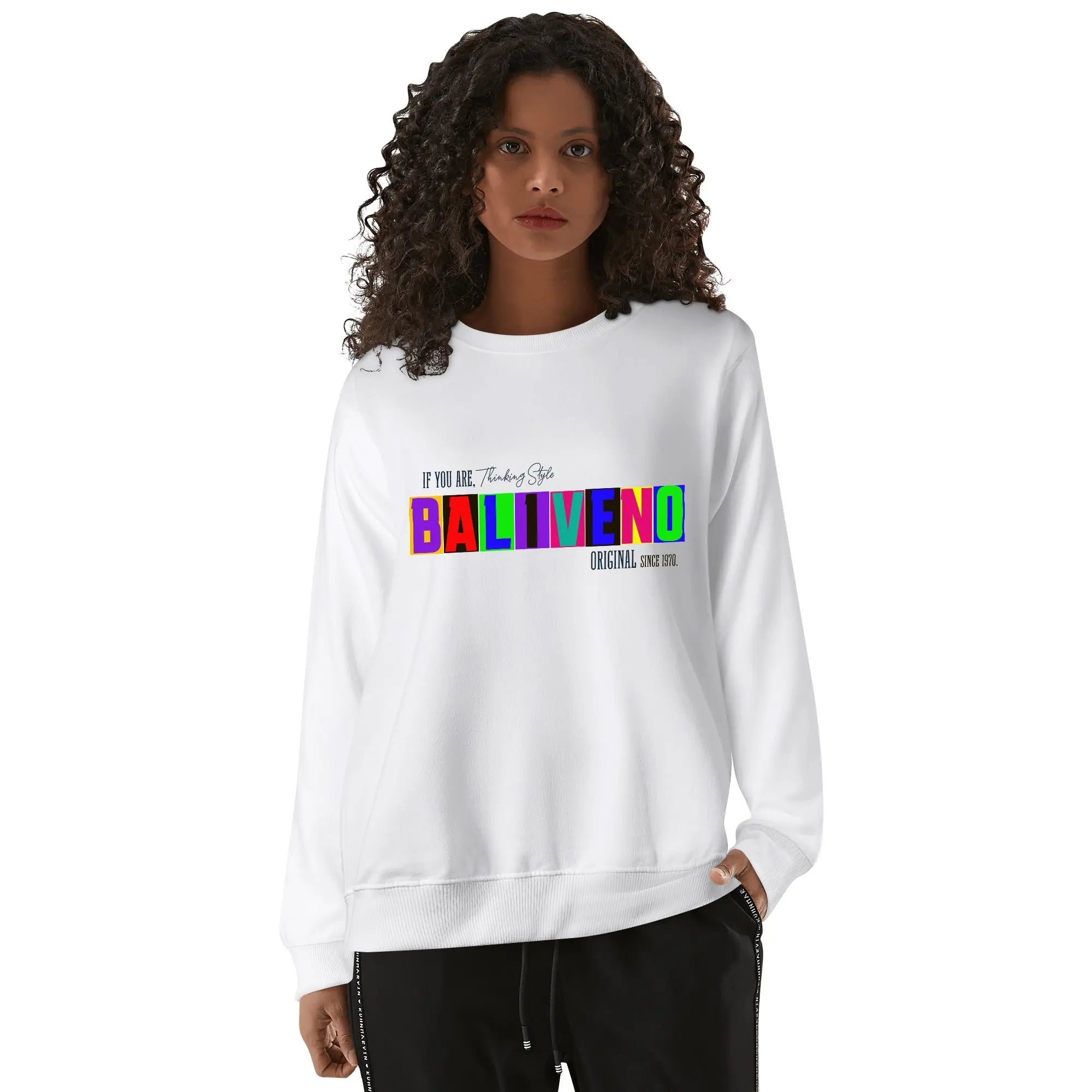 Baliveno Front & Back Printing Unisex Cotton Sweatshirt for all luxury  fashion enthusiast. - BALIVENO