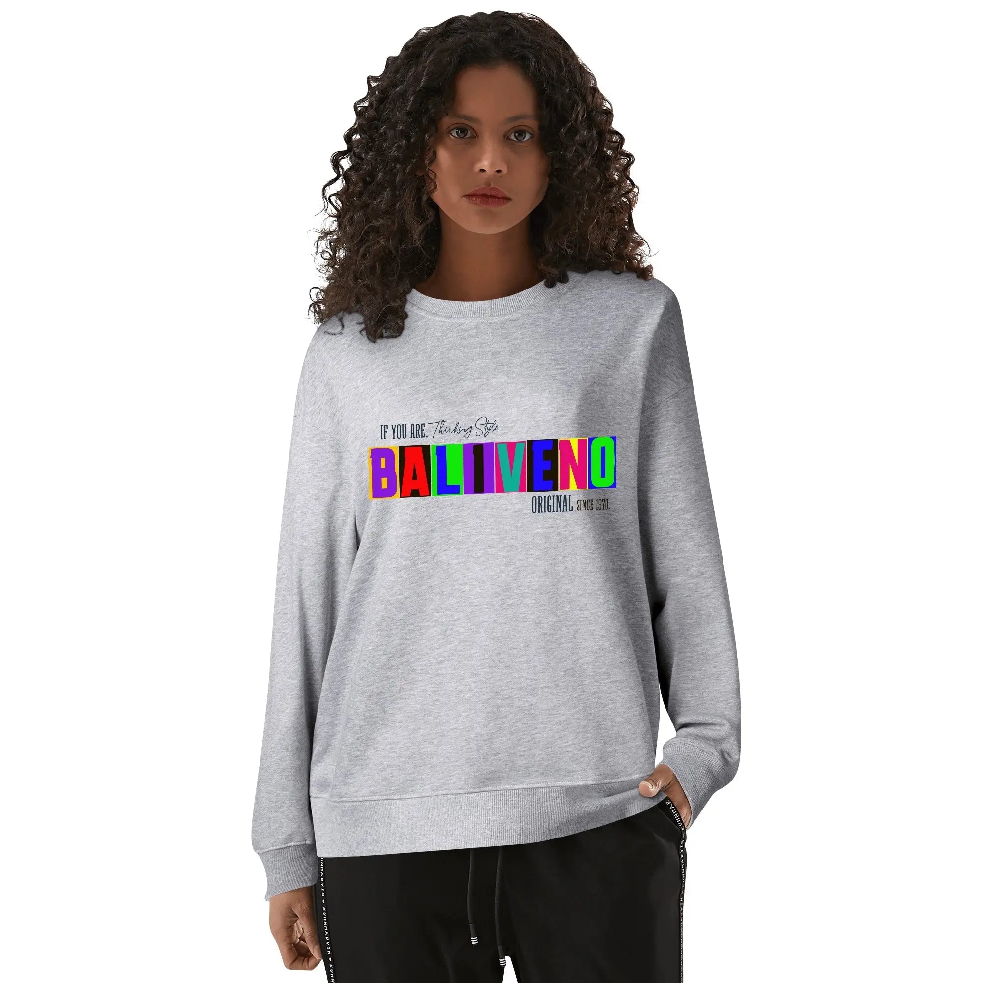 Baliveno Front & Back Printing Unisex Cotton Sweatshirt for all luxury  fashion enthusiast. - BALIVENO