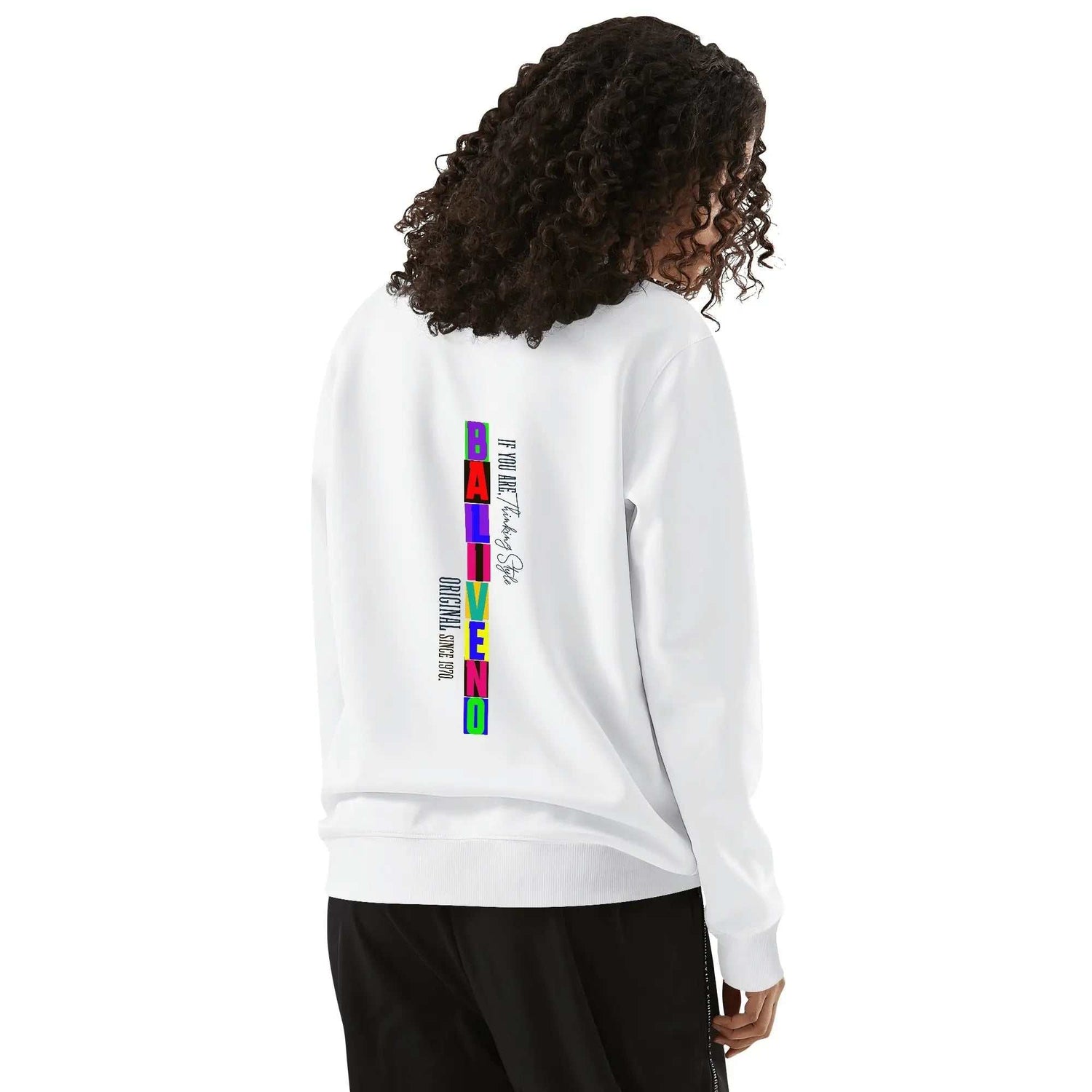 Baliveno Front & Back Printing Unisex Cotton Sweatshirt for all luxury* Made from soft and comfortable cotton fabric, perfect for both men and women.* Features four vibrant and unique customized printing designs on the front and back.*BALIVENO FASHION HOUSE LTDBaliveno Front & Back Printing Unisex Cotton Sweatshirt for all luxury  fashion enthusiast.Baliveno