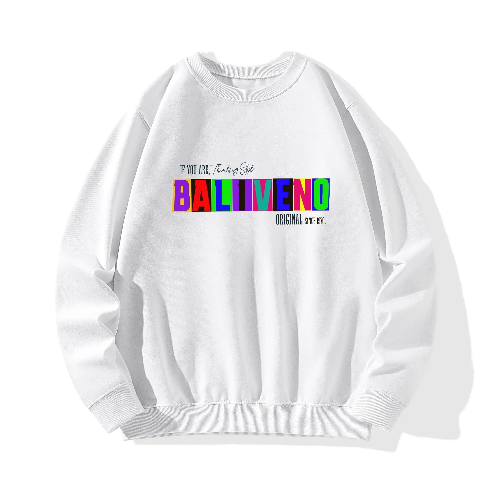 Baliveno Front & Back Printing Unisex Cotton Sweatshirt for all luxury  fashion enthusiast. - BALIVENO