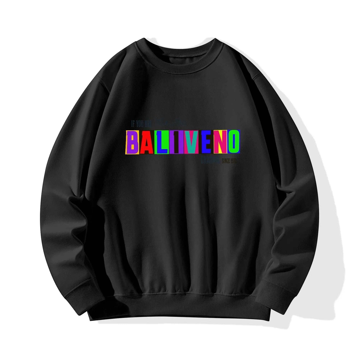 Baliveno Front & Back Printing Unisex Cotton Sweatshirt for all luxury* Made from soft and comfortable cotton fabric, perfect for both men and women.* Features four vibrant and unique customized printing designs on the front and back.*BALIVENO FASHION HOUSE LTDBaliveno Front & Back Printing Unisex Cotton Sweatshirt for all luxury  fashion enthusiast.Baliveno