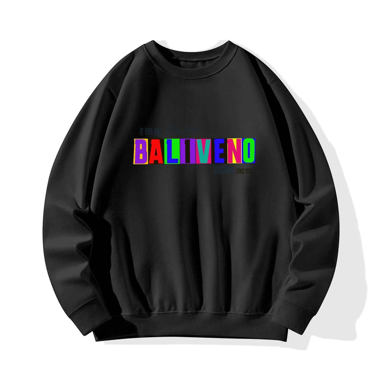 Baliveno Front & Back Printing Unisex Cotton Sweatshirt for all luxury* Made from soft and comfortable cotton fabric, perfect for both men and women.* Features four vibrant and unique customized printing designs on the front and back.*BALIVENO FASHION HOUSE LTDBaliveno Front & Back Printing Unisex Cotton Sweatshirt for all luxury  fashion enthusiast.Baliveno