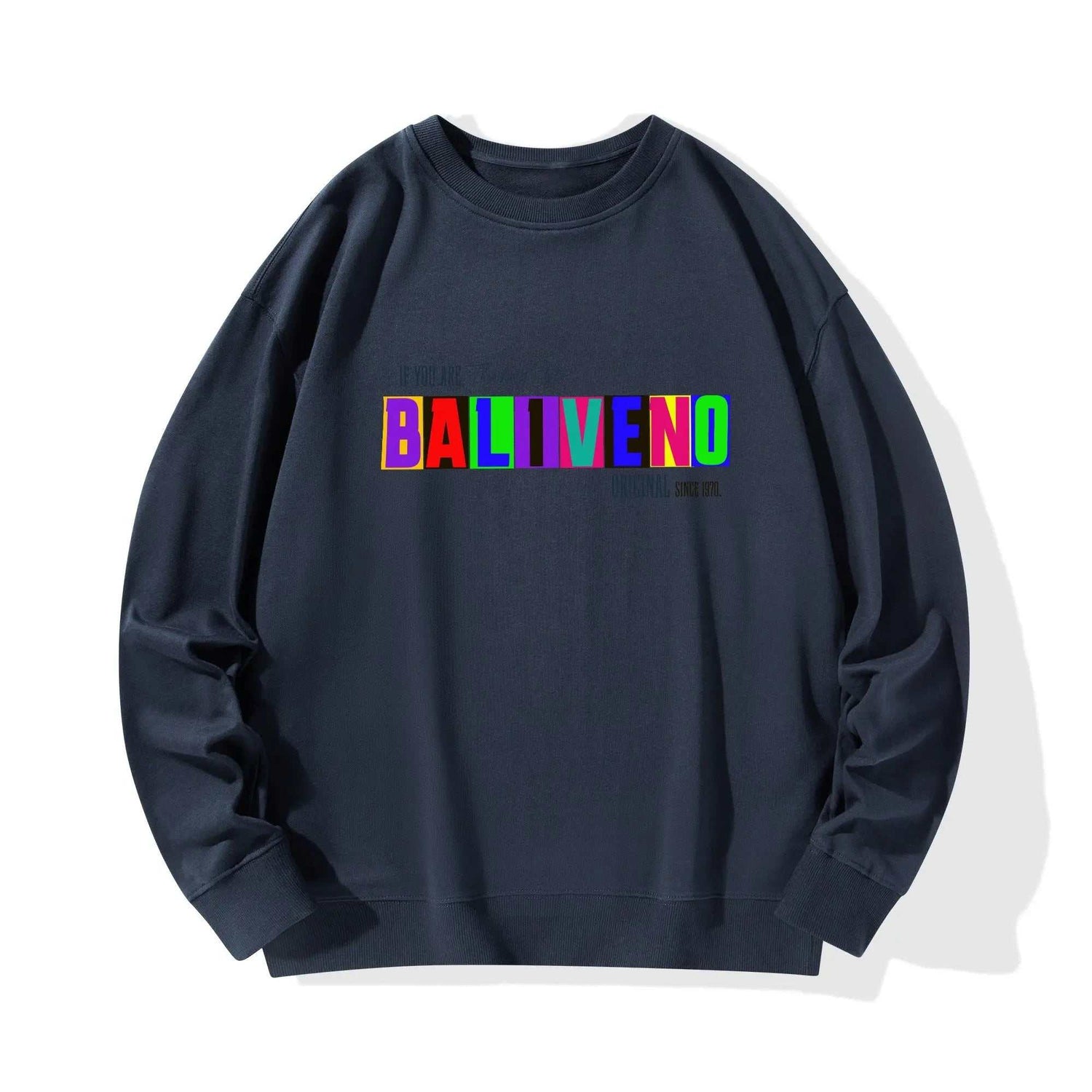 Baliveno Front & Back Printing Unisex Cotton Sweatshirt for all luxury* Made from soft and comfortable cotton fabric, perfect for both men and women.* Features four vibrant and unique customized printing designs on the front and back.*BALIVENO FASHION HOUSE LTDBaliveno Front & Back Printing Unisex Cotton Sweatshirt for all luxury  fashion enthusiast.Baliveno