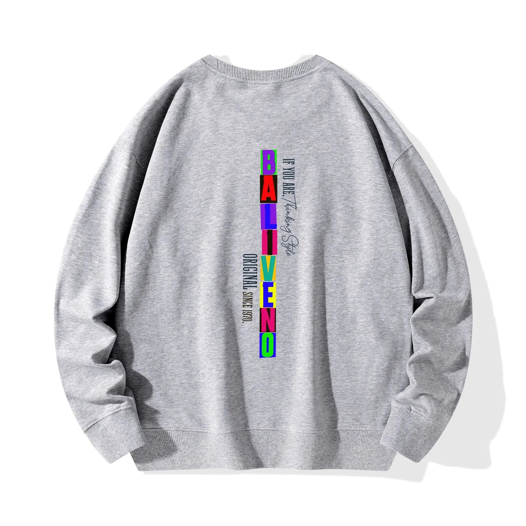 Baliveno Front & Back Printing Unisex Cotton Sweatshirt for all luxury  fashion enthusiast. - BALIVENO