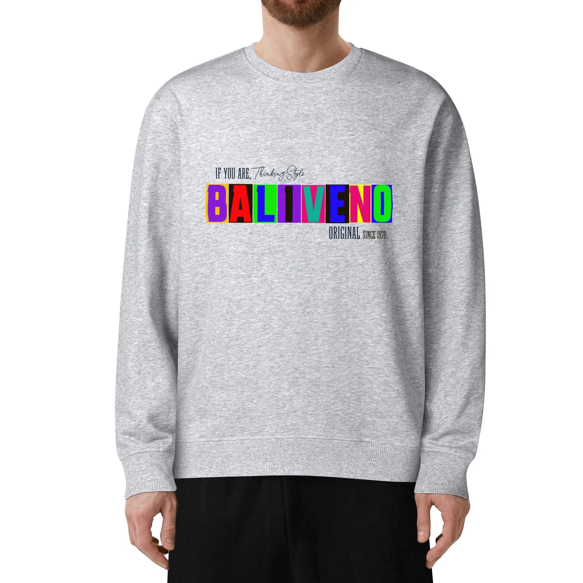 Baliveno Front & Back Printing Unisex Cotton Sweatshirt for all luxury  fashion enthusiast. - BALIVENO