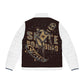 Puffer Jacket - Retro Skull Skateboarder Graphic