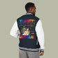 Paint Drip Letterman Jacket — Balveno Graphic Varsity Jacket