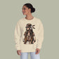 Baliveno Feathered Girl Crewneck Sweatshirt