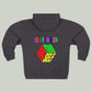 Butterfly Graphic Zip Hoodie — Colorful Monarch Chest & Bold Back Typography